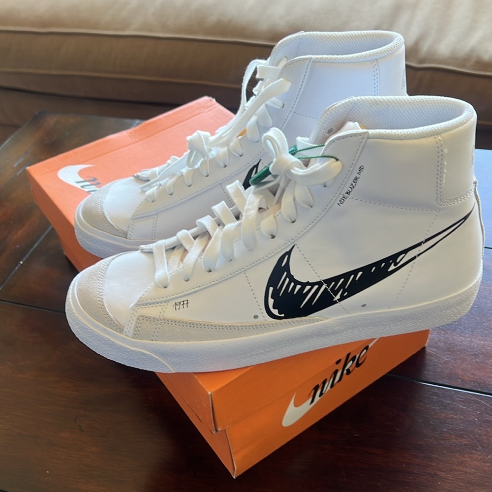 Nike Blazer Mid 77 Sketch White Black. Men’s Size US 8 - Picture 4 of 7